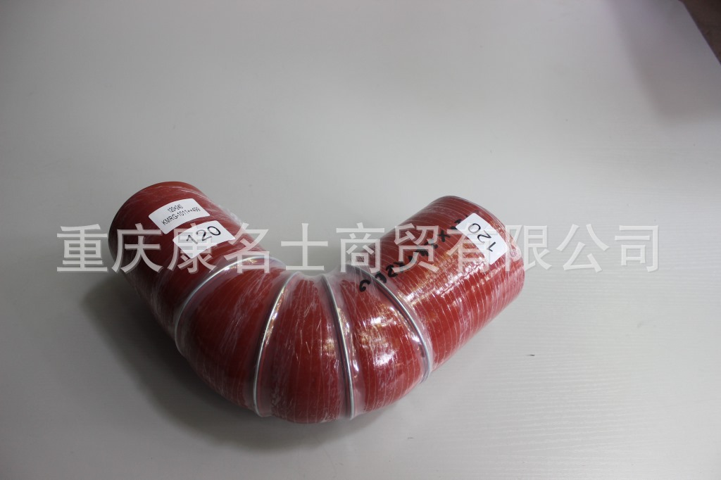 挤压硅胶管KMRG-1011++499-胶管120X240-内径120X橡塑胶管,红色钢丝4凸缘47字内径120XL430XL240XH290XH290-3