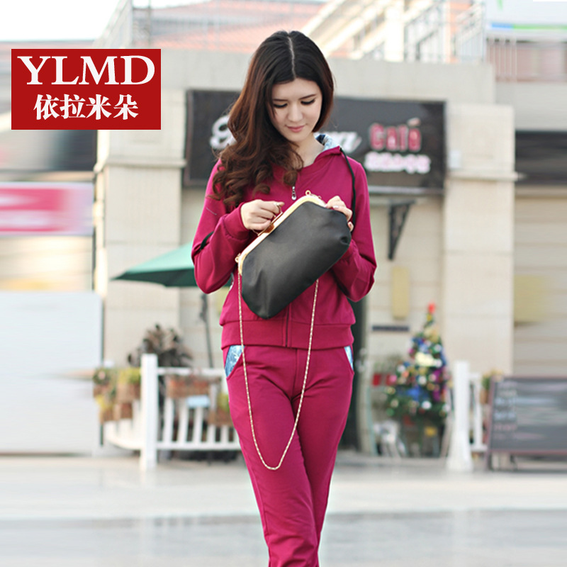 依拉<em>米朵</em> 2014新款<em>女装</em>韩版时尚运动卫衣套装