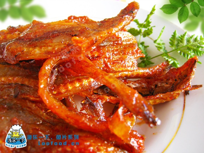 休闲食品 渔乐一下龙头鱼102g 麻辣味烤鱼干 厂