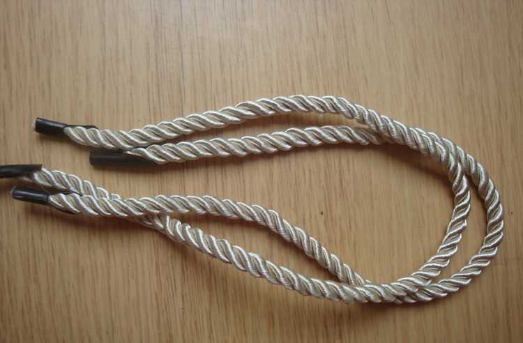 带、绳、线-涤纶卡头三股手提绳子 礼品盒带绳