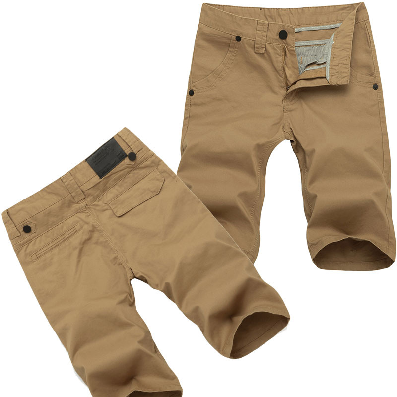 夏季新品休闲裤 男<em>短裤</em>多色<em>纯棉</em>休闲中裤<em>男士</em>