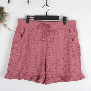 批发采购女式休闲裤-<em>特大码</em>纯棉休闲<em>短裤女</em>胖