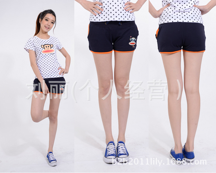 新款夏季大嘴侯运动裤<em>超短裤</em>少女<em>学生</em>休闲短裤