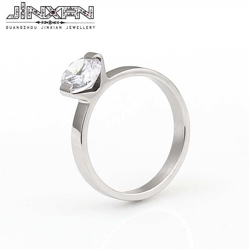 316L钛钢 <em>女式 钻石戒指</em> 图片_高清大图 - 阿里