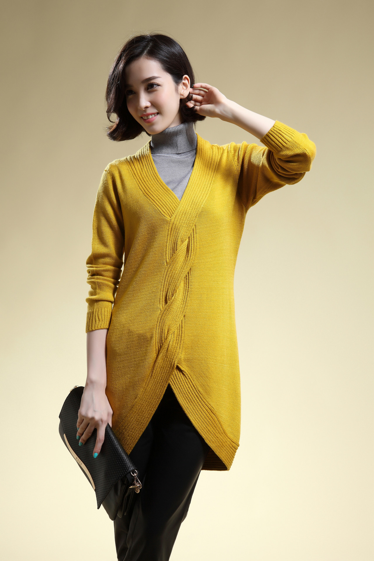 批发采购<em>女式针织</em>衫-2014春季女装新品 女式中