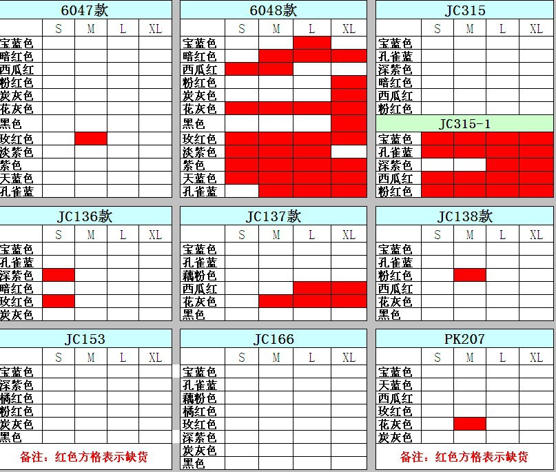 3-25库存表_伊牧服饰