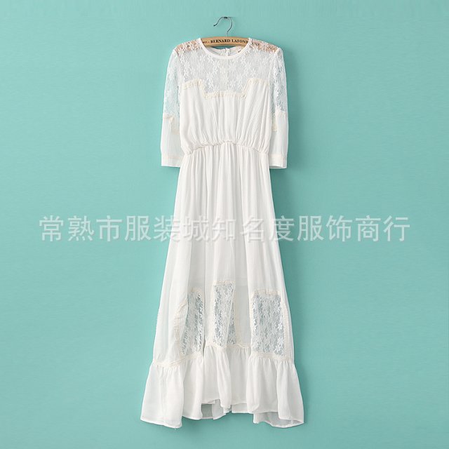 <em>厂家直销</em> 2014<em>春季</em>韩版<em>女装</em> partysu白色仙女裙