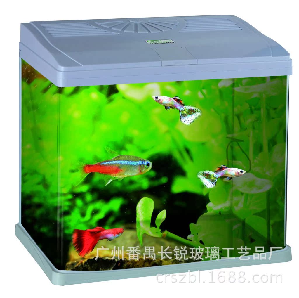 鱼缸 水族箱 玻璃鱼缸 (cr520上部过滤)