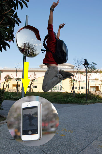 Jumping selfie