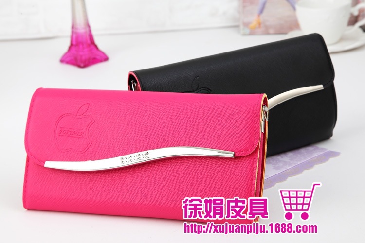 彩邊S型不加寬 女式長款手拿包單肩斜跨錢包11