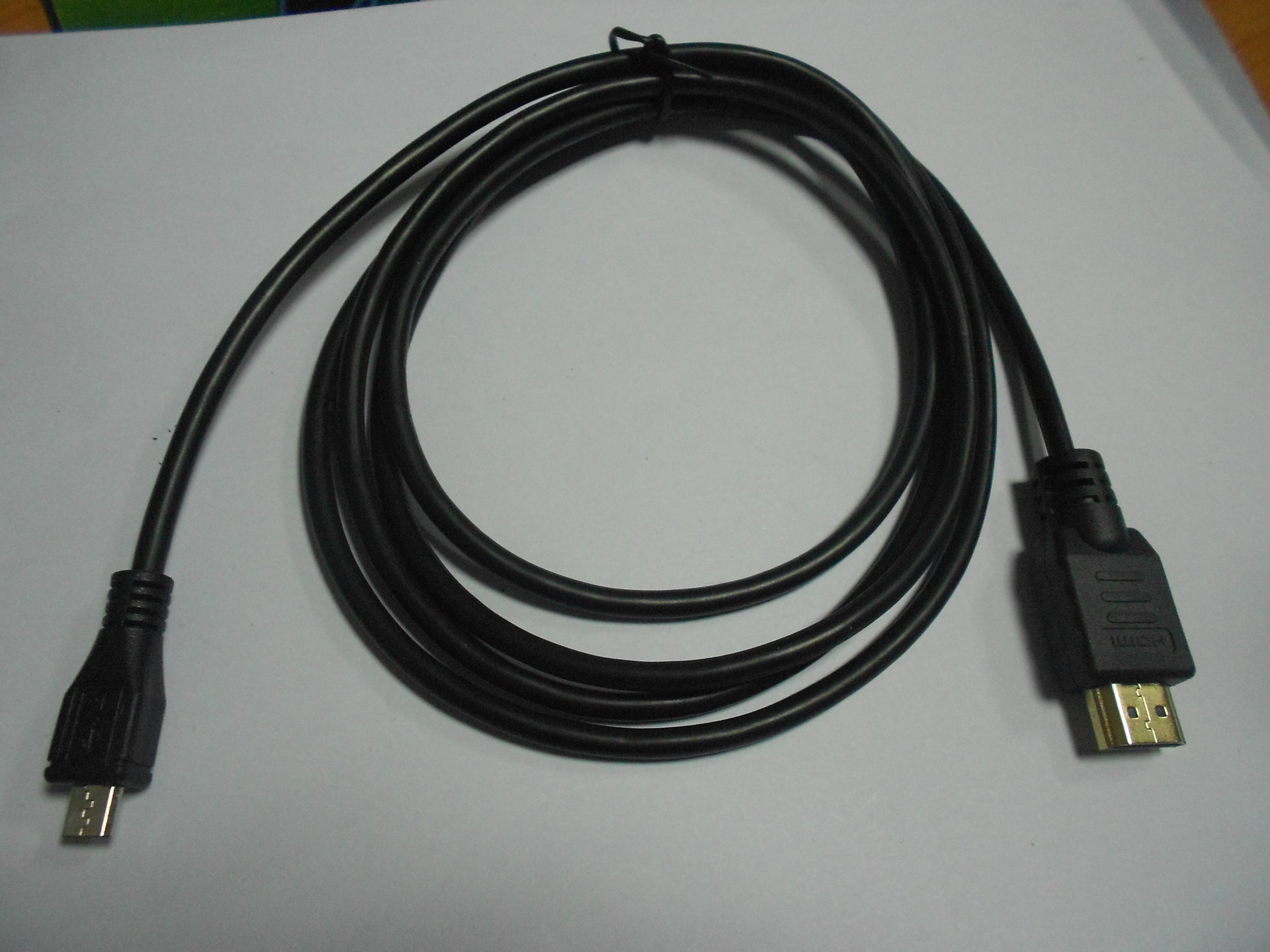 供应【厂家直销】micro转hdmi mhl数据线 1.8m 黑色 高品质 高享受