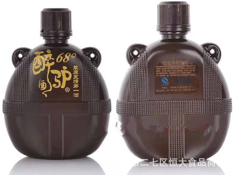【批发供应】 内蒙古升级版闷倒驴68度500ml军壶醉驴 厂家直销