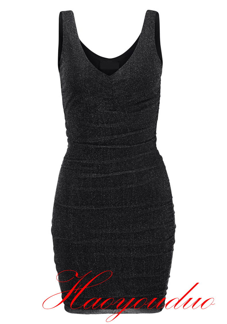 采购连衣裙-2014夏季新款欧美收腰修身超短显