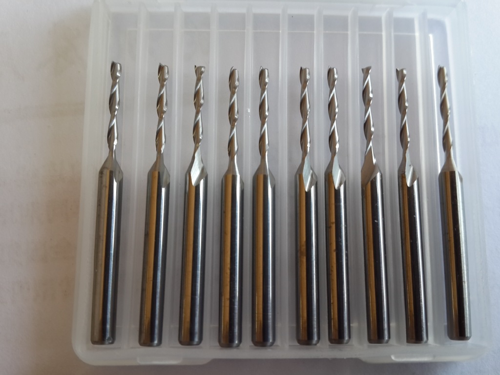 3.175mm变径双刃铣刀 雕刻刀具 雕刻机刀具 硬质合金螺旋铣刀