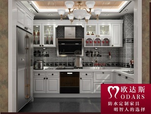 整体厨房-高端大气实木整体橱柜 实木整体橱柜