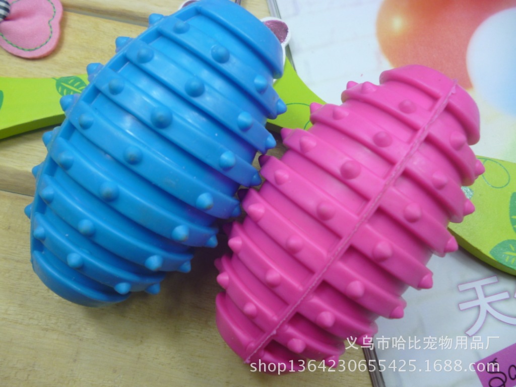 弹 TPR手雷橡胶耐咬宠物玩具 狗狗猫咪磨牙橡