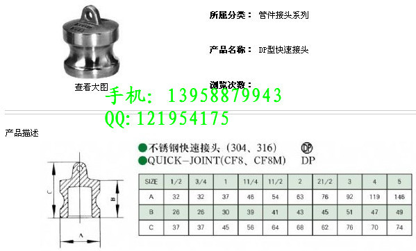 快速接头DP型