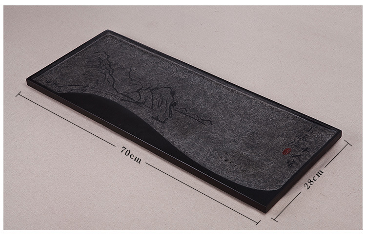 乌金石茶盘、石雕茶盘