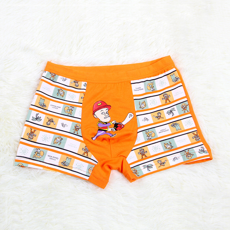童<em>内衣内裤</em>-莫代尔儿童内裤 男童卡通印花<em>光头</em>