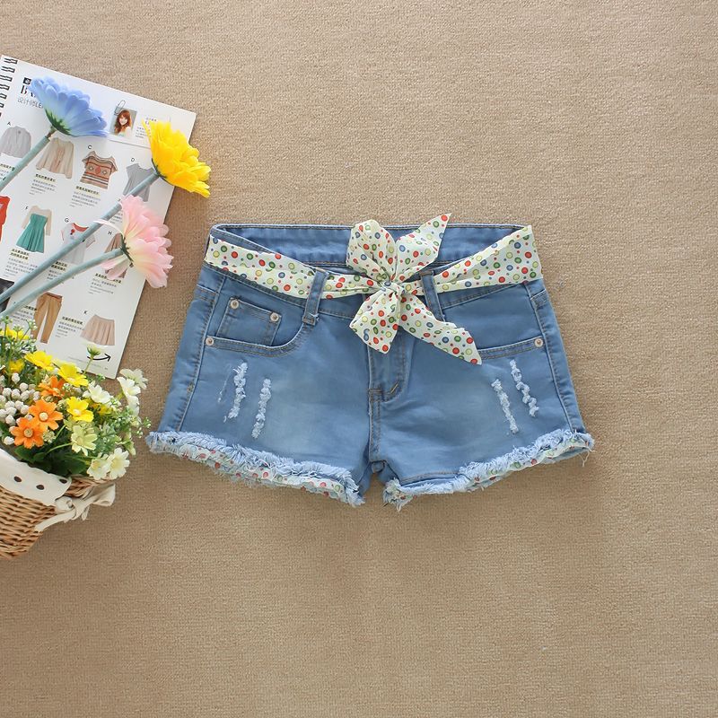 2014年夏季新款女式牛仔短裤 韩版休闲牛仔短