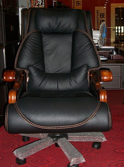 高背多功能高档真皮大班椅老板椅办公椅橡木椅电脑椅 总裁椅子