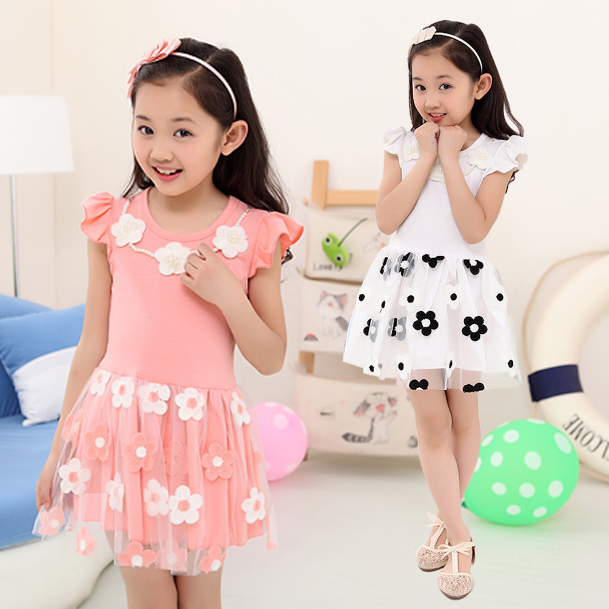 <em>女童装</em>童裙 2014<em>春装新款</em>蕾丝连衣裙女童 韩版