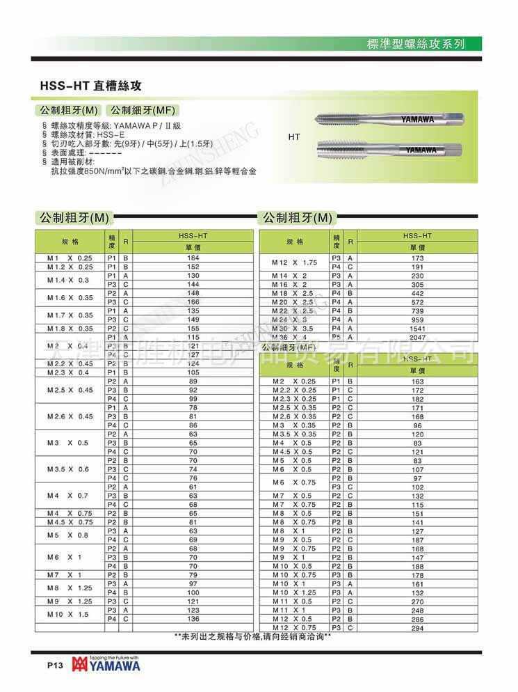 HHS-HT直槽丝攻