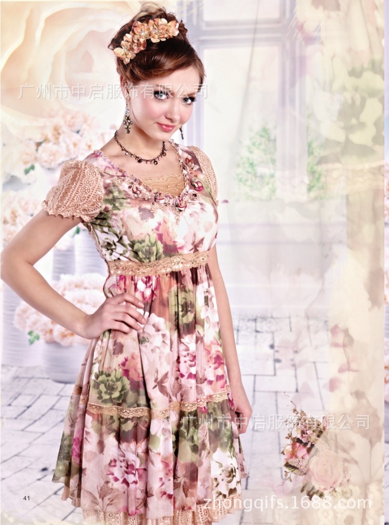 批发采购连衣裙-<em>逸芙唐娜</em> 夏装 连衣裙 <em>女装</em> 折