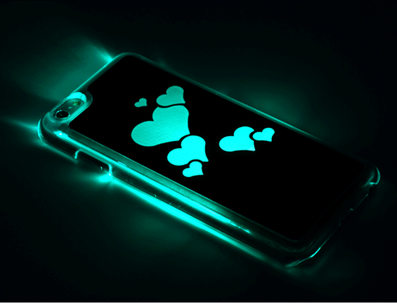 iphone6苹果手机后壳 苹果6来电闪手机壳 led发光外壳 夜光呼叫闪