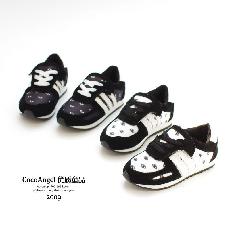 2014秋款 韩国潮款童鞋 儿童休闲鞋 女童男童真皮运动鞋 爆款推荐