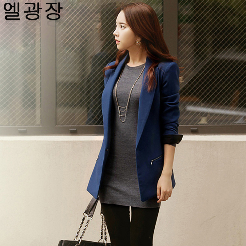 2014新款小西装<em>女</em> 韩版通勤<em>修身</em>长袖<em>小外套</em> 女
