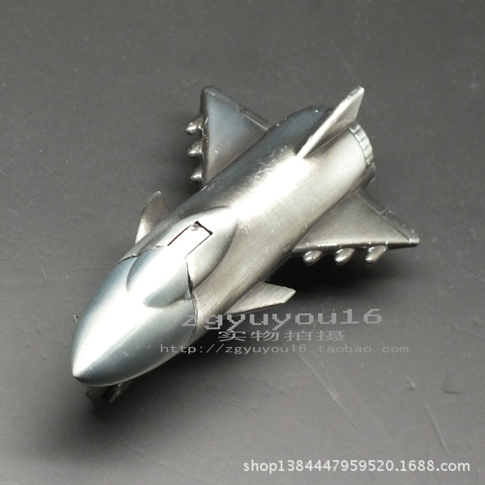 【歼八模型 防风直冲创意充气砂轮打火机 批发