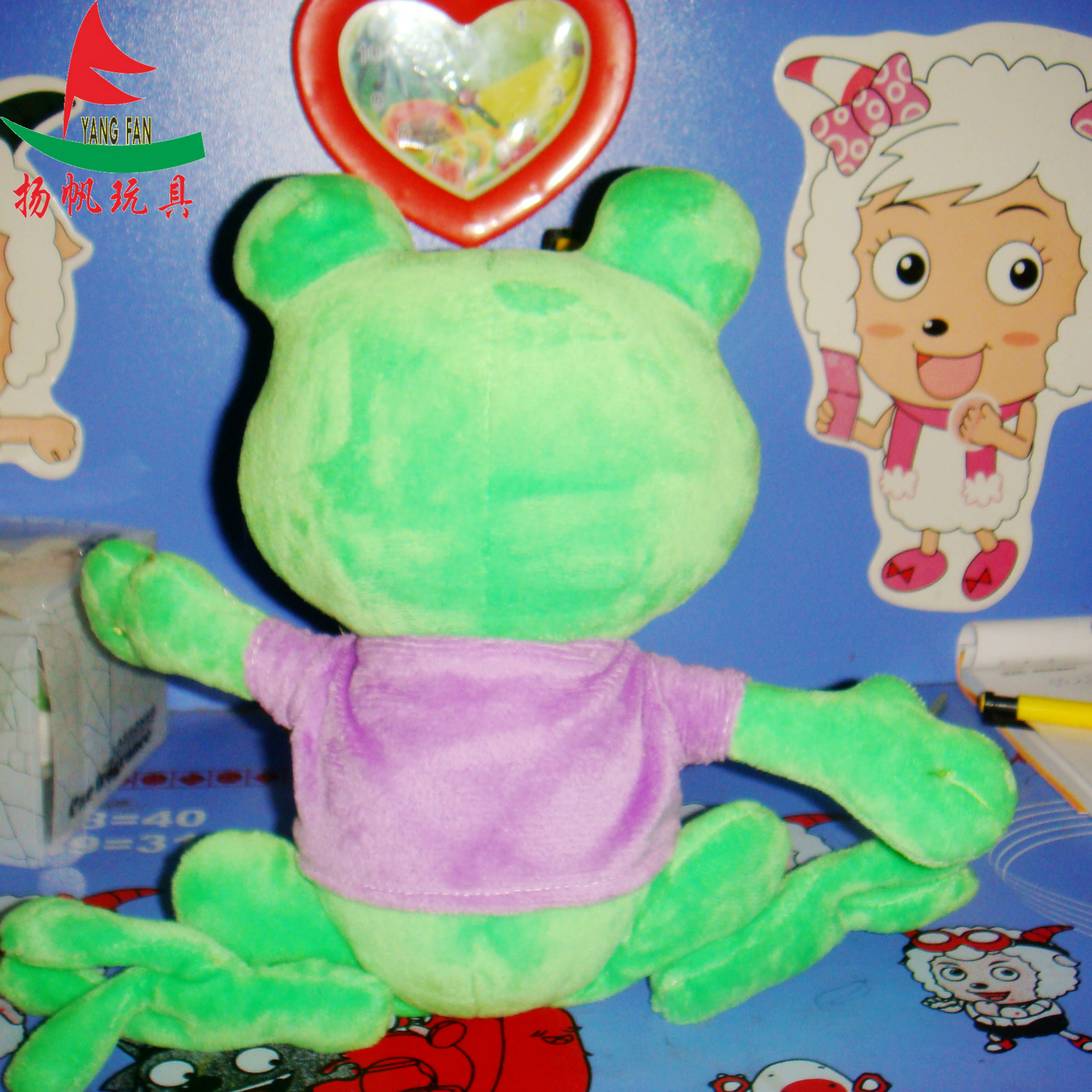 青蛙毛绒公仔定做，企业吉祥物定做 青蛙毛绒玩具定做可加LOGO
