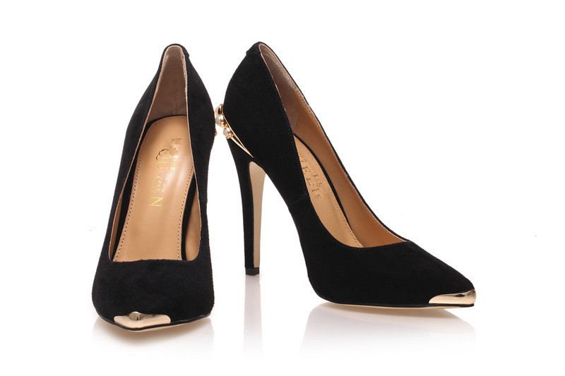 欧美大牌<em>品牌</em>高跟鞋批发 真皮细跟尖头<em>女士</em>单