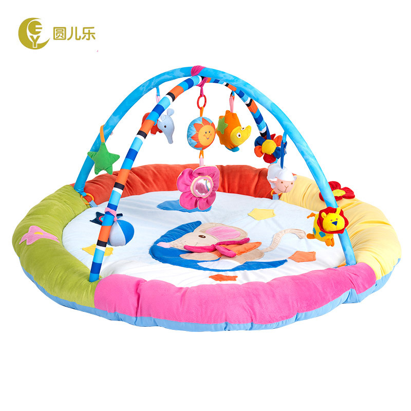 10掛件寶寶音樂健身架遊戲毯嬰兒遊戲墊寶寶爬行墊爬行毯嬰兒玩具