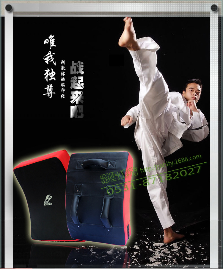 其他健身器材-彬隆跆拳道脚靶后踢靶侧踢靶弧形胸靶大脚靶散打拳击泰拳胸靶弯靶-其他