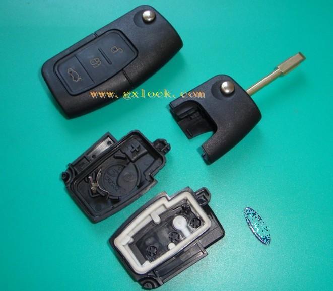 福特蒙迪欧3键钥匙壳 汽车钥匙壳