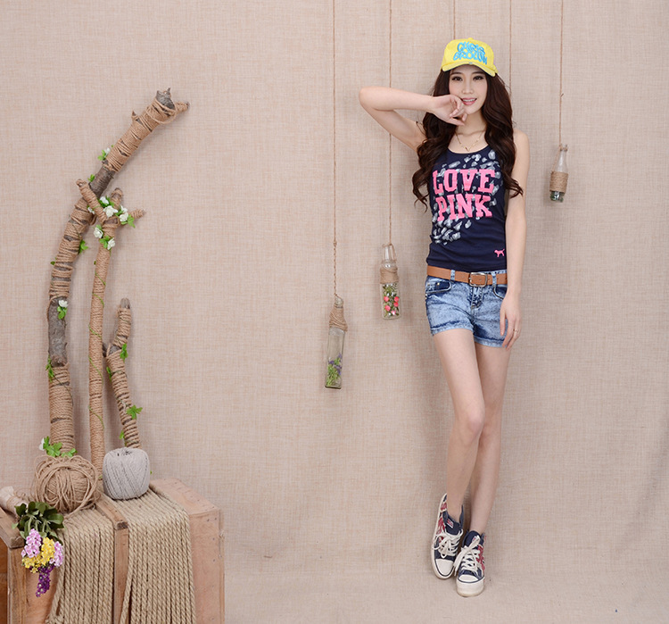 淘宝代理代发<em>个性牛仔短裤</em>女夏潮蓝色韩版加大