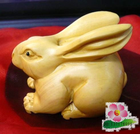 【厂家批发 桃木制品饰品 优质桃木工艺品黄杨木雕兔】价格,厂家,图片,木质、竹质工艺品,王文勇-马可波罗网