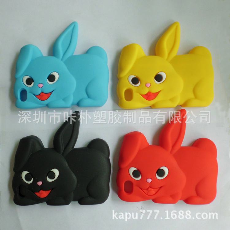 【新品小兔子手机保护套 厂家直销硅胶手机壳