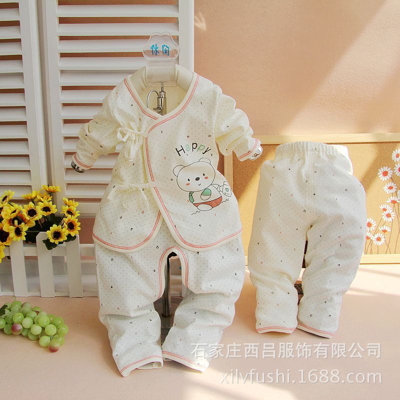 生儿内衣三件套装宝宝纯棉秋衣秋裤婴儿衣服春