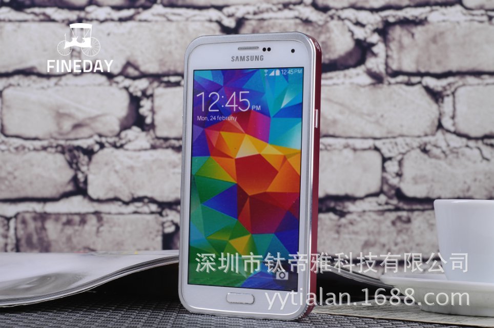 三星s5金属钢化玻璃手机壳 (24)