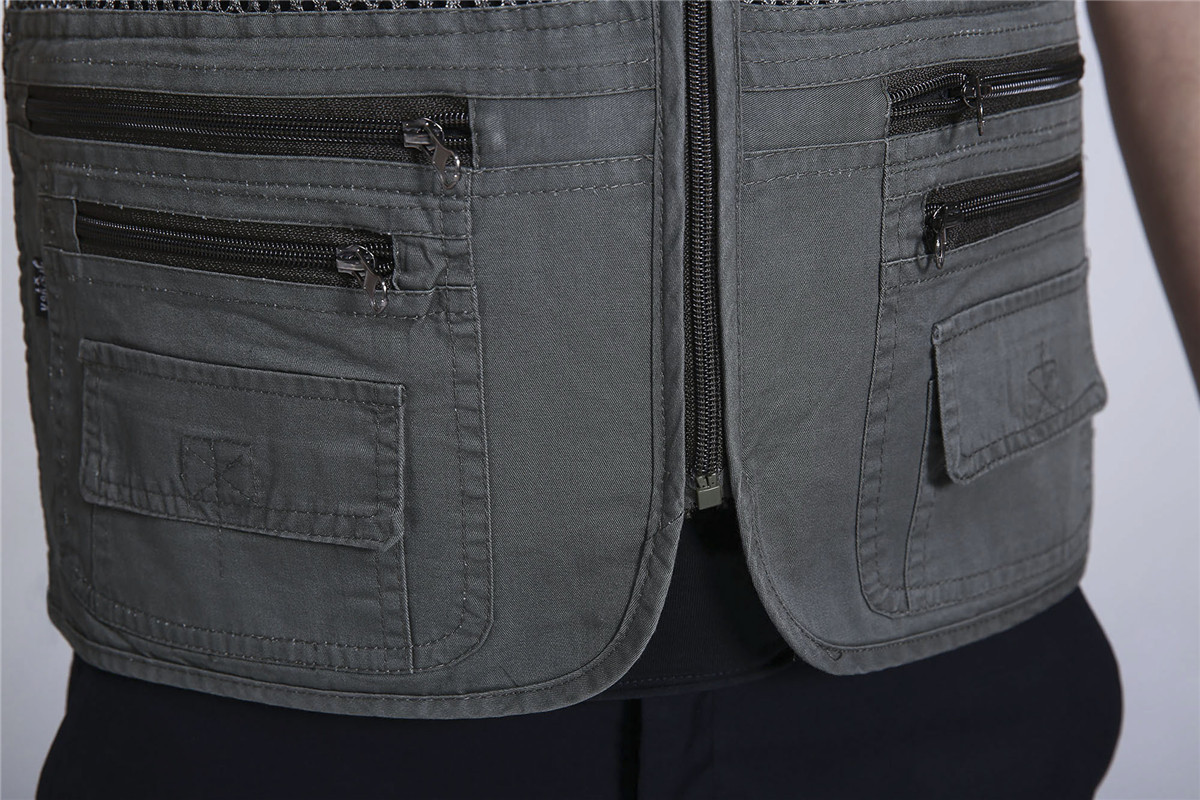 批发采购<em>男式马甲</em>-<em>中年</em>男士马甲纯色户外运动