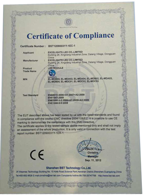 CE certification