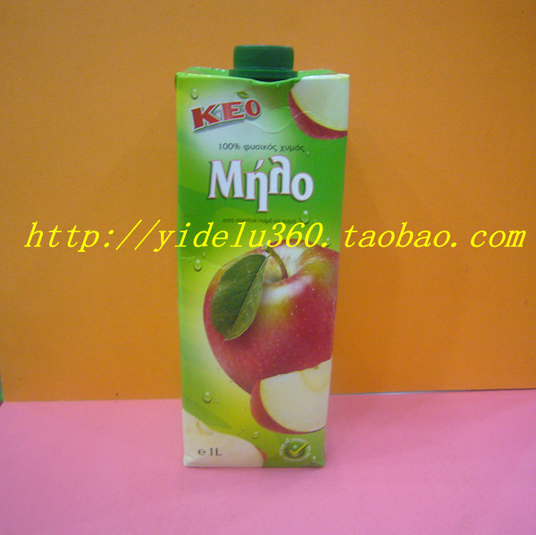塞浦路斯进口KEO凯莉欧100%苹果果汁饮料 1