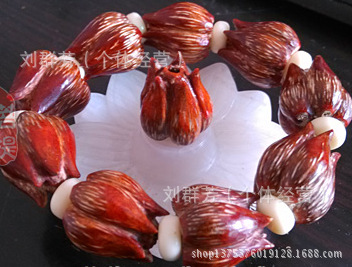菩提子滴血莲花原籽 山野菠萝天然果 雕刻原料见红率高按斤批发图片