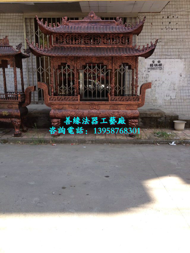 SY-0585二层长方八龙柱香炉