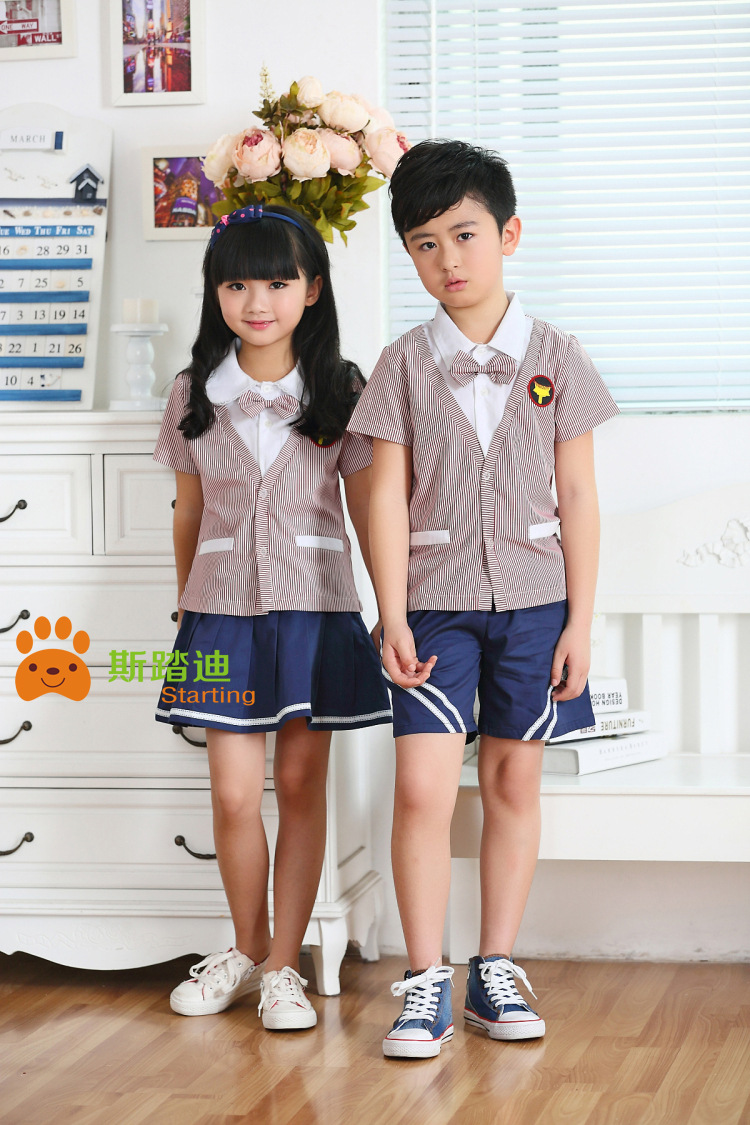 2014新款幼儿园校服园服 儿童校服礼服套装 夏