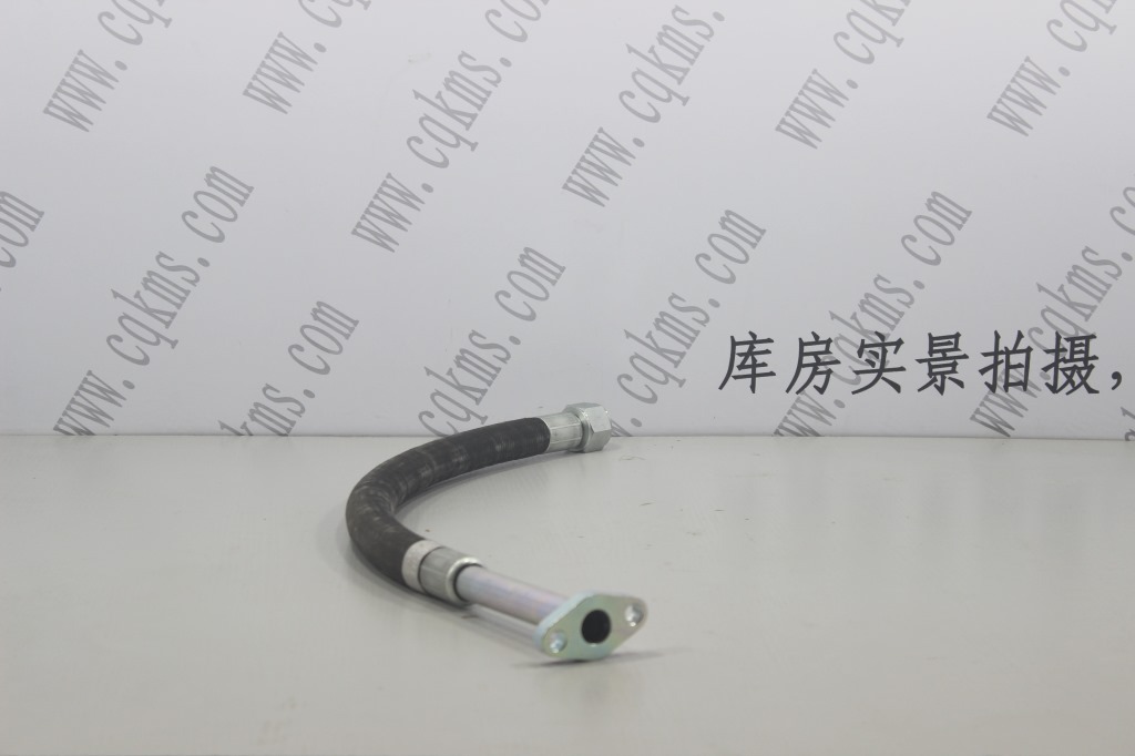 kms01653-4913979-康明斯软管K19增压器回油管-参考规格长78cm,管外径3.7cm,管内径3.3cm,铁座内径2cm,边孔径1.1cm,长7cm-参考重量0.85kg-图片3