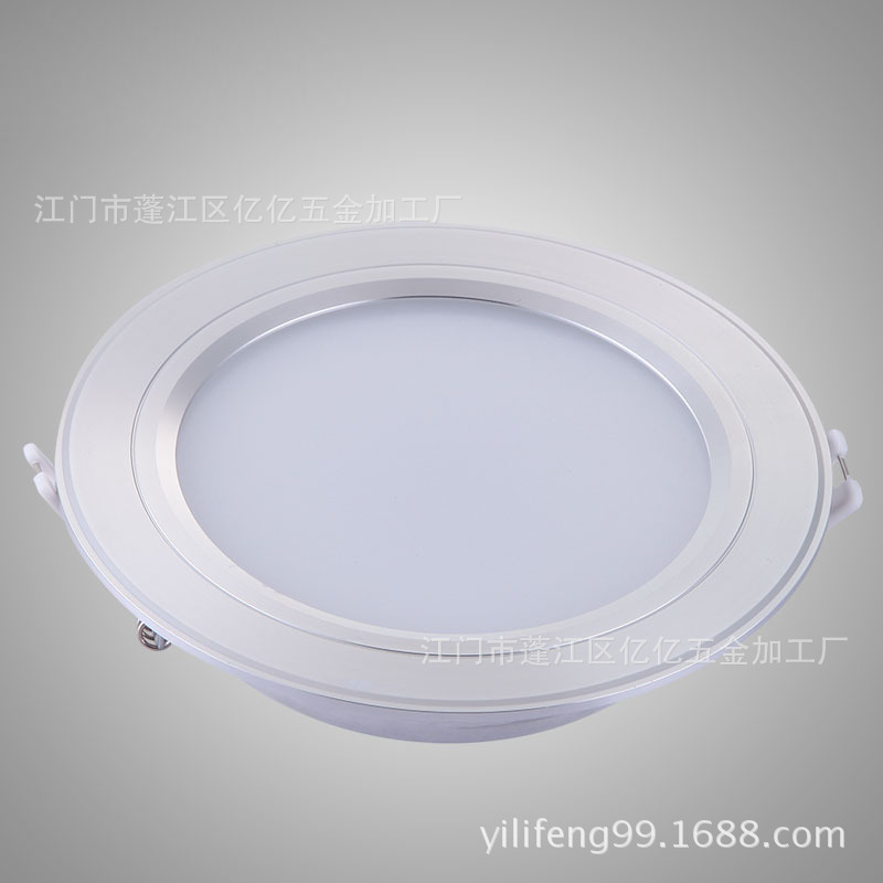 LED筒灯 LED筒灯4014芯片草帽筒灯厂家直销H015-1高光银色边